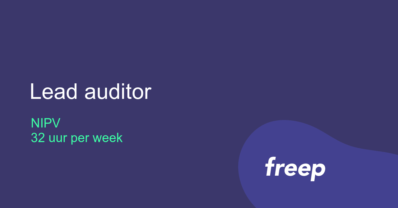 Lead auditor bij NIPV ZZP Interim Freelance